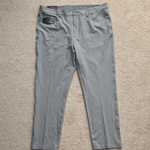 Greg Norman Collection Men's Light Gray Chinos